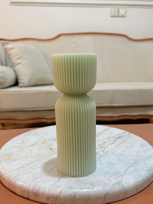 شمع استوانه ای شیاردار